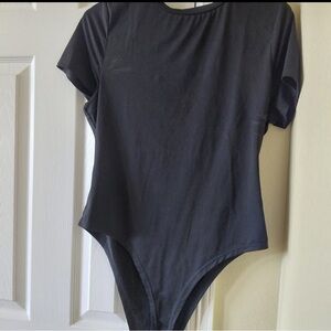 Black Short Sleeve Bodysuit
